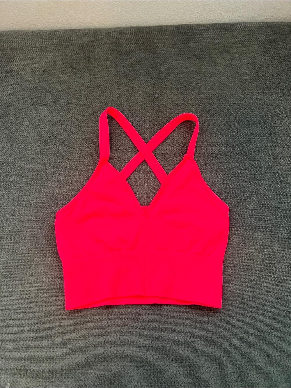 FP Movement by Free People Hot Pink Crisscross Sports Bralette